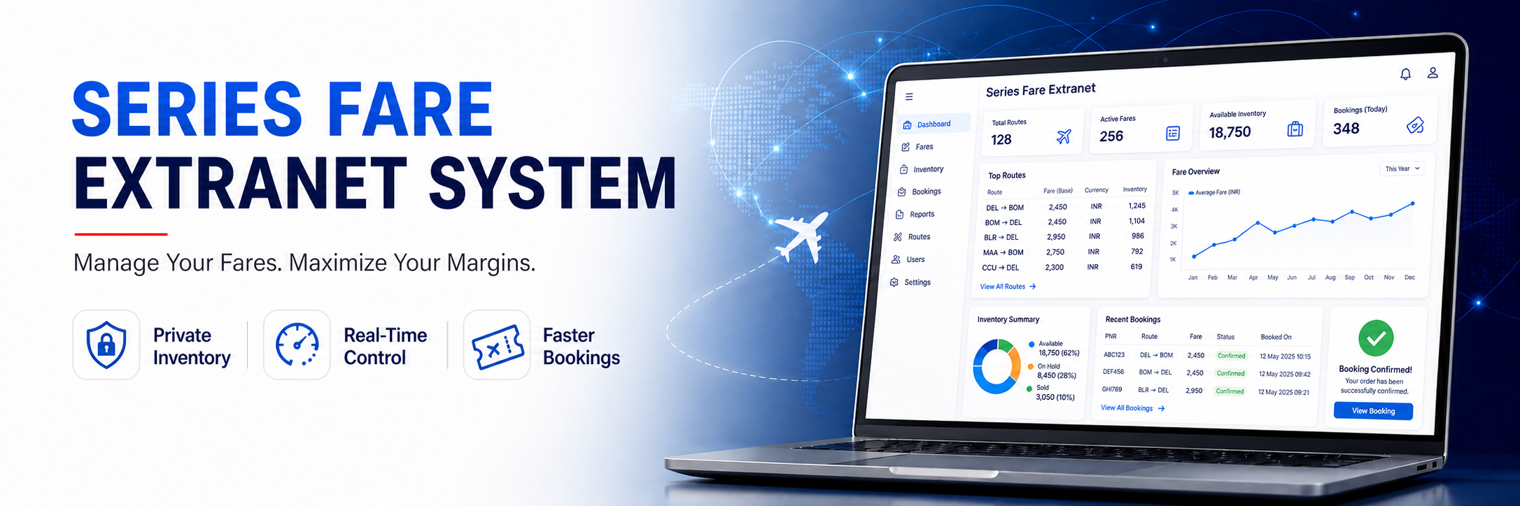 Series fare and travel extranet management system