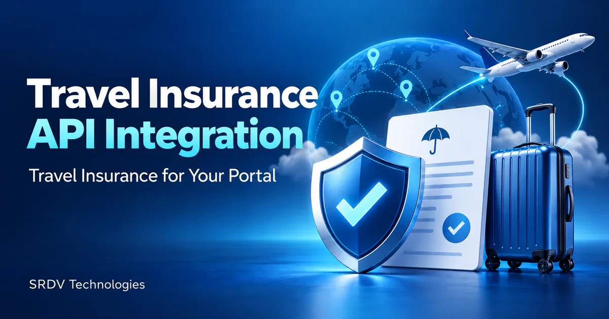 Travel Insurance API integration connecting travel portals with insurance quotes and policy confirmation by SRDV Technologies